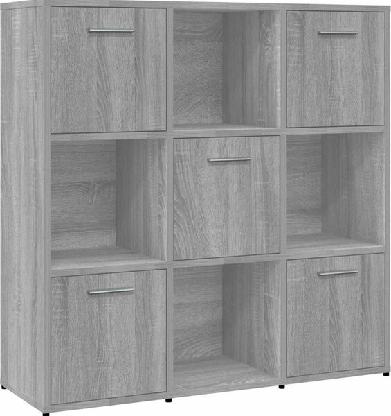 VidaXL Knihovna 90x30x90 cm kompozitní dřevo [802935] Barva: Bílá