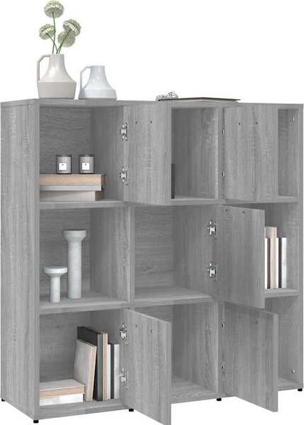 VidaXL Knihovna 90x30x90 cm kompozitní dřevo [802935] Barva: Bílá
