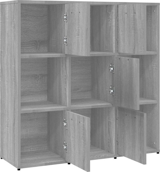 VidaXL Knihovna 90x30x90 cm kompozitní dřevo [802935] Barva: Bílá