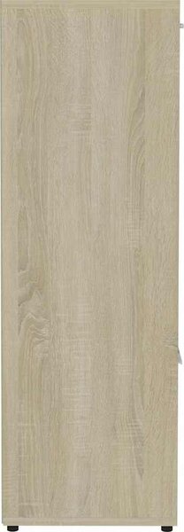 VidaXL Knihovna 90x30x90 cm kompozitní dřevo [802935] Barva: Bílá