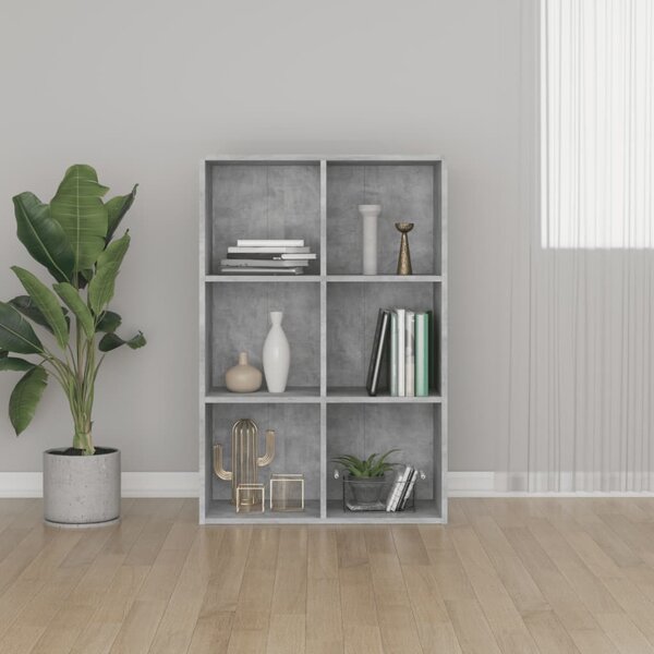 VidaXL Knihovna/příborník 66 x 30 x 98 cm kompozitní dřevo [800350] Barva: Betonová šedá