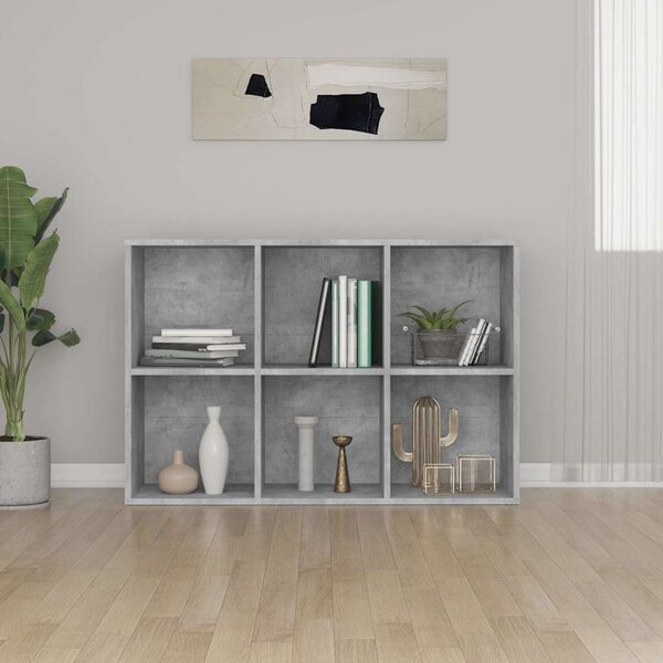 VidaXL Knihovna/příborník 66 x 30 x 98 cm kompozitní dřevo [800350] Barva: Betonová šedá