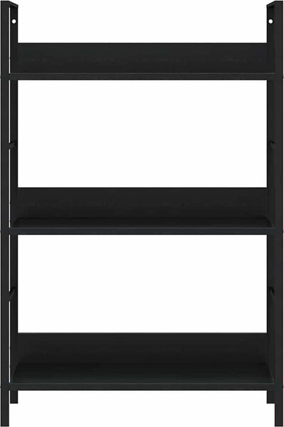 VidaXL Knihovna se 3 policemi 60x27,6x90,5 cm kompozitní dřevo [288220] Barva: Dub a bílá