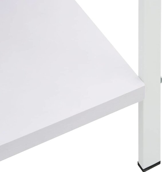 VidaXL Knihovna se 3 policemi 60x27,6x90,5 cm kompozitní dřevo [288220] Barva: Dub a bílá