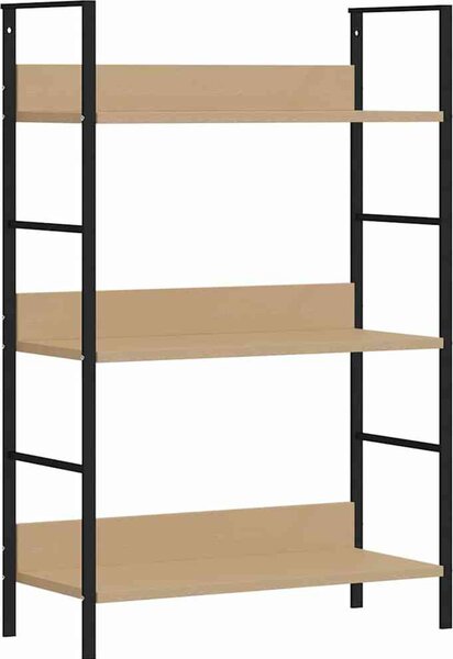 VidaXL Knihovna se 3 policemi 60x27,6x90,5 cm kompozitní dřevo [288220] Barva: Dub a bílá