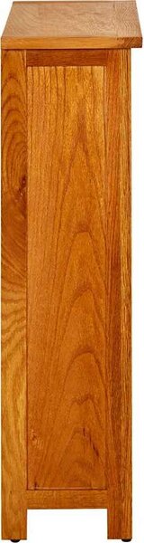 VidaXL Knihovna se 3 policemi 70 x 22,5 x 82 cm masivní dubové dřevo [244468]