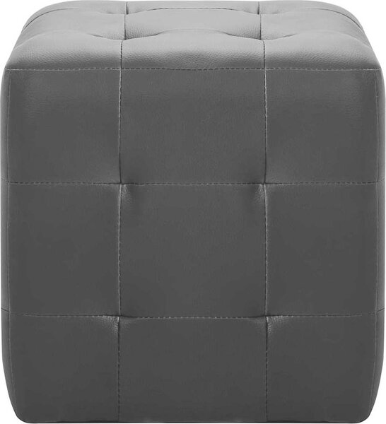 VidaXL Taburety 2 ks 30 x 30 x 30 cm umělá kůže [278389] Barva: Bílá