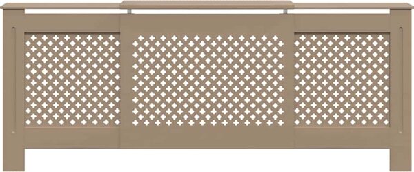 VidaXL Kryt na radiátor MDF 205 cm [325555] Barva: Hnědá
