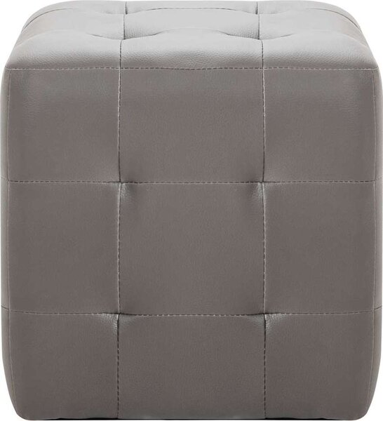 VidaXL Taburety 2 ks 30 x 30 x 30 cm umělá kůže [278389] Barva: Bílá