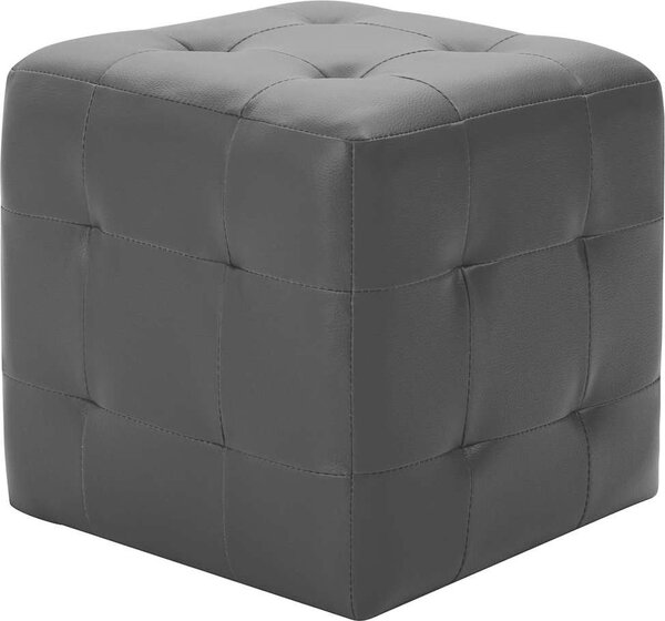 VidaXL Taburety 2 ks 30 x 30 x 30 cm umělá kůže [278389] Barva: Bílá