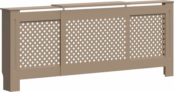 VidaXL Kryt na radiátor MDF 205 cm [325555] Barva: Hnědá