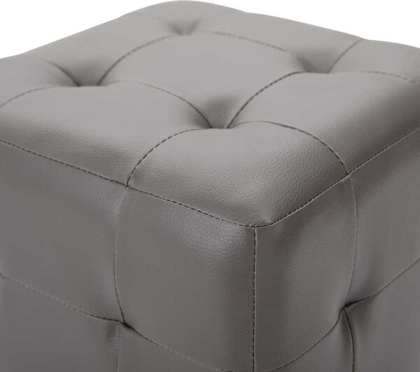 VidaXL Taburety 2 ks 30 x 30 x 30 cm umělá kůže [278389] Barva: Bílá