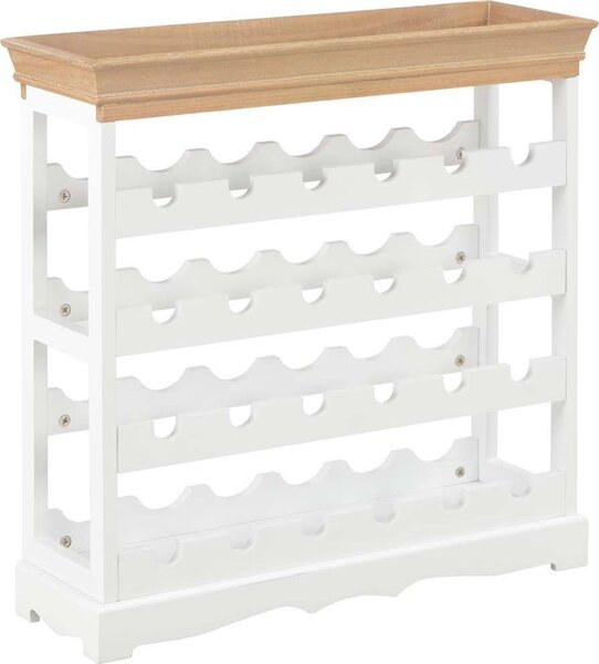 VidaXL Stojan na víno 70 x 22,5 x 70,5 cm MDF [242438] Barva: Bílá