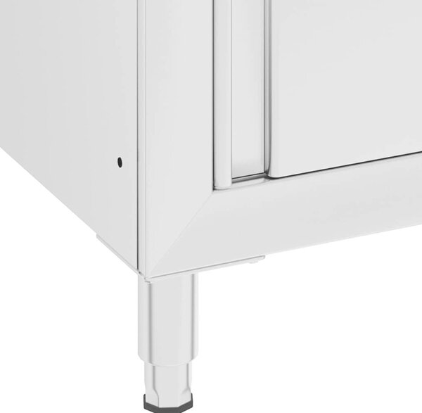 VidaXL Gastro kuchyňská dřezová skříňka 60 x 60 x 96 cm nerezová ocel [147227]