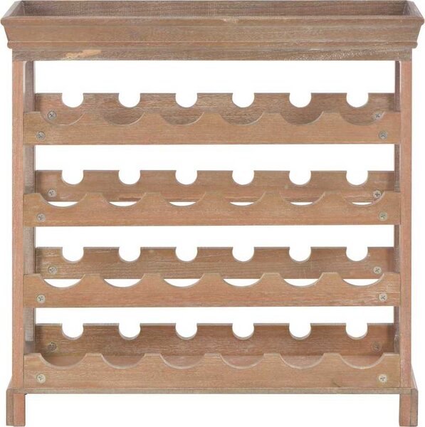 VidaXL Stojan na víno 70 x 22,5 x 70,5 cm MDF [242438] Barva: Bílá