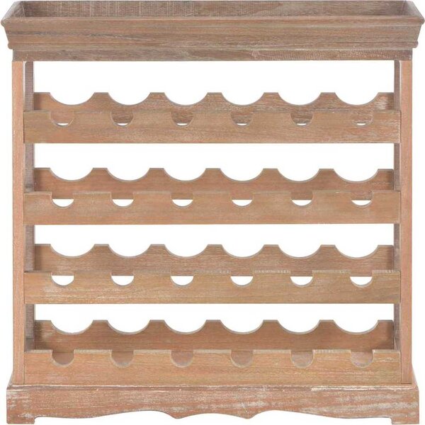 VidaXL Stojan na víno 70 x 22,5 x 70,5 cm MDF [242438] Barva: Bílá
