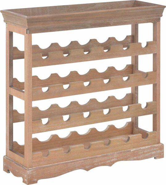 VidaXL Stojan na víno 70 x 22,5 x 70,5 cm MDF [242438] Barva: Bílá