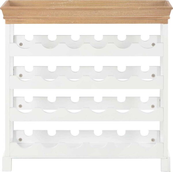 VidaXL Stojan na víno 70 x 22,5 x 70,5 cm MDF [242438] Barva: Bílá