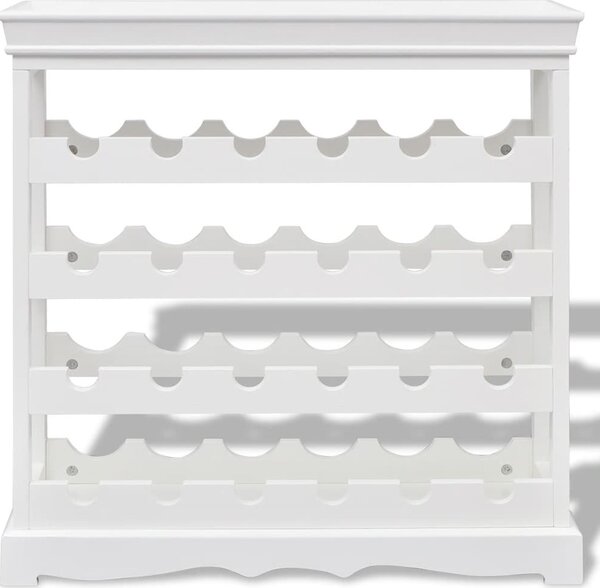 VidaXL Stojan na víno 70 x 22,5 x 70,5 cm MDF [242438] Barva: Bílá