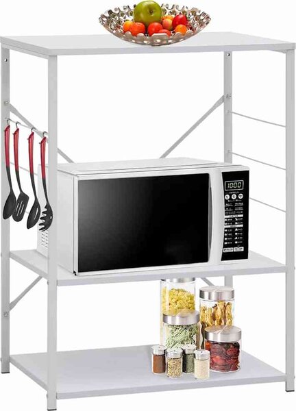 VidaXL Skříňka na mikrovlnku 60 x 39,6 x 79,5 cm kompozit [288234] Barva: Bílá