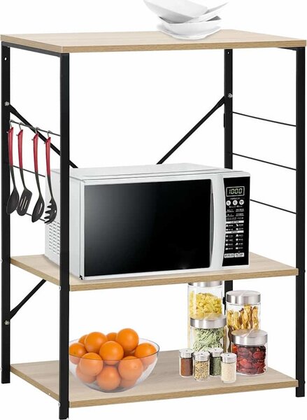 VidaXL Skříňka na mikrovlnku 60 x 39,6 x 79,5 cm kompozit [288234] Barva: Bílá