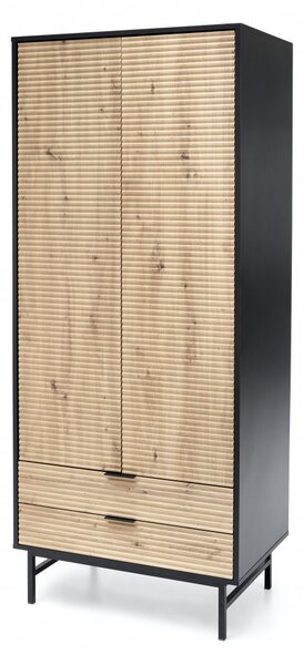 Halmar Skříň MURANO S-1 dub artisan/černý