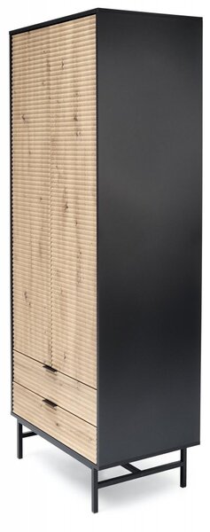 Halmar Skříň MURANO S-1 dub artisan/černý
