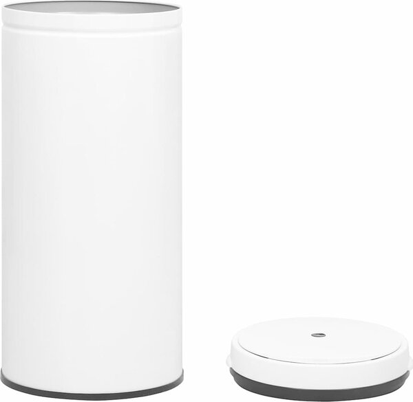 VidaXL Odpadkový koš s automatickým senzorem 80l uhlíková ocel [322697] Barva: Černá