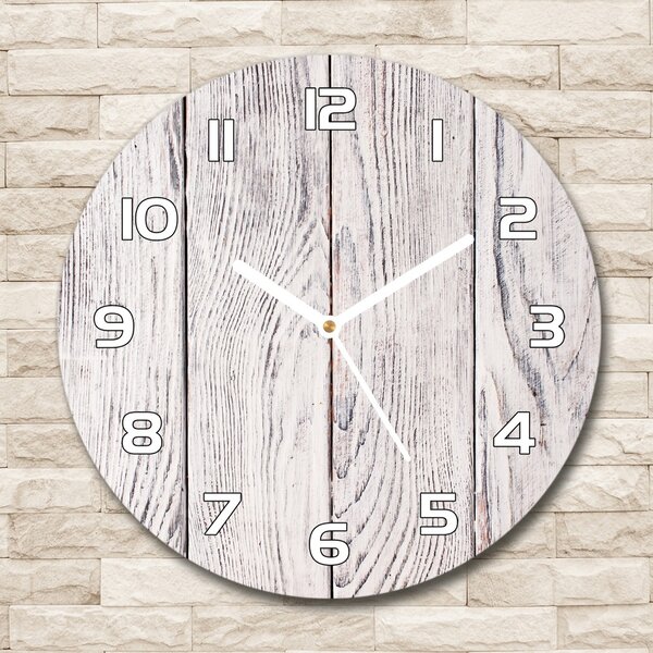 Skleněné hodiny kulaté Dřevěná stěna pl_zso_30_f_75817885