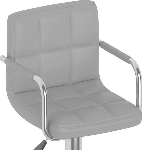 VidaXL Barové stoličky 2 ks umělá kůže [334593] Barva: Bílá