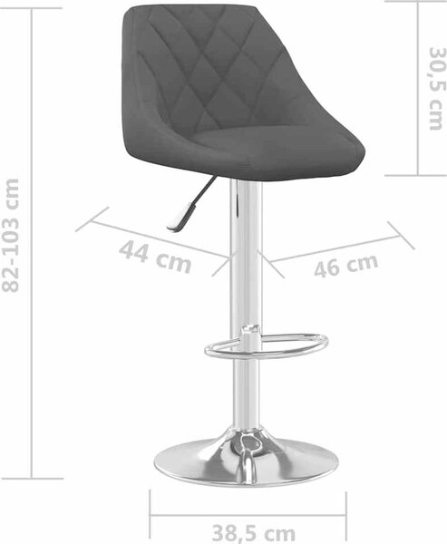 VidaXL Barové stoličky 2 ks samet [335309] Barva: horčicově žlutá