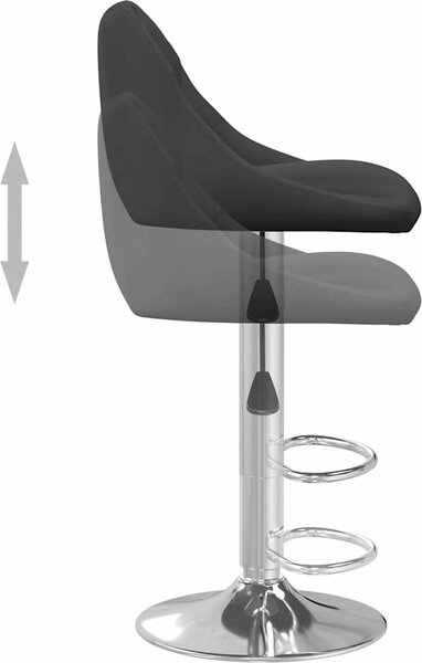 VidaXL Barové stoličky 2 ks samet [335309] Barva: horčicově žlutá
