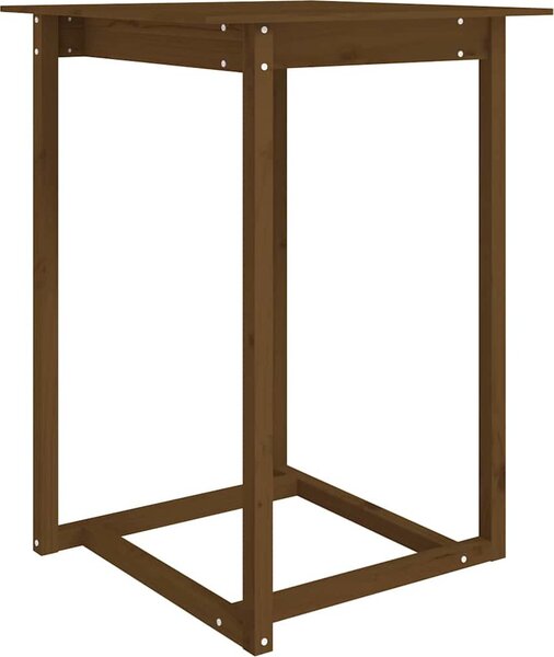 VidaXL Barový stolek 80 x 80 x 110 cm masivní borové dřevo [822182] Barva: Přírodní