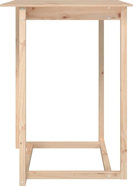 VidaXL Barový stolek 80 x 80 x 110 cm masivní borové dřevo [822182] Barva: Přírodní