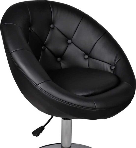 VidaXL Barová židle umělá kůže [240448] Barva: Černá