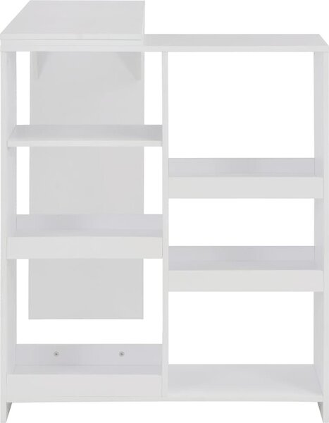 VidaXL Barový stůl s pohyblivým regálem 138 x 39 x 110 cm [280225] Barva: Šedá