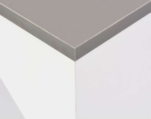 VidaXL Barový stůl s pohyblivým regálem 138 x 39 x 110 cm [280225] Barva: Šedá