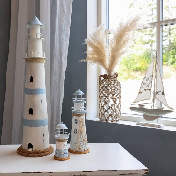 Svítící dekorace LED Lighthouse 61 cm
