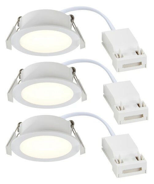 Sada vestavných LED svítidel Nordlux Olea 3-Kit Barva: Černá