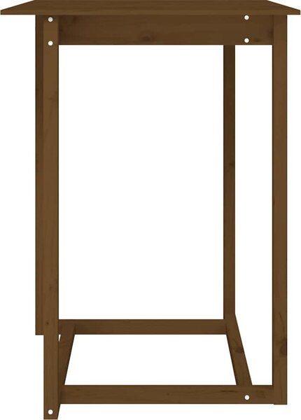 VidaXL Barový stolek 80 x 80 x 110 cm masivní borové dřevo [822182] Barva: Přírodní