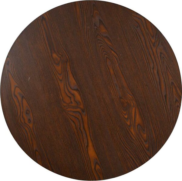 VidaXL Bistro stolek tmavě hnědý 80 cm MDF [286424] Barva: světle hnědá a černá