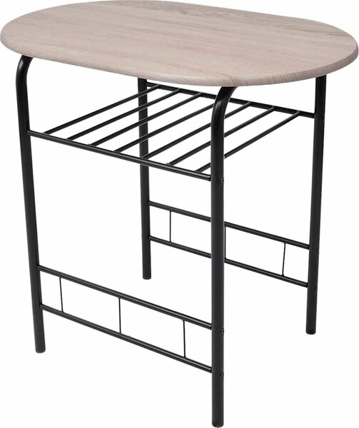 VidaXL Snídaňový barový set MDF [243002] Barva: Černá