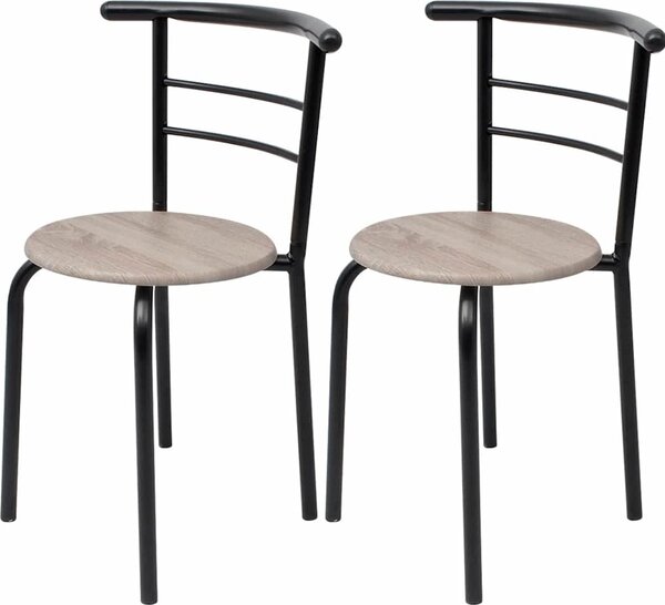 VidaXL Snídaňový barový set MDF [243002] Barva: Černá