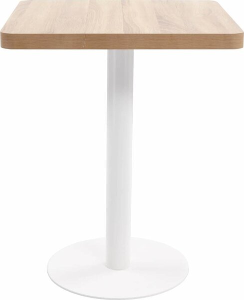 VidaXL Bistro stolek tmavě hnědý 60 x 60 cm MDF [286430] Barva: tmavě hnědá a černá