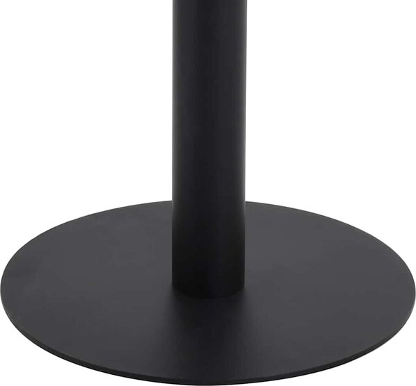 VidaXL Bistro stolek tmavě hnědý 60 x 60 cm MDF [286430] Barva: tmavě hnědá a černá