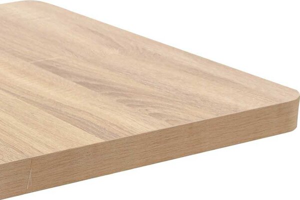 VidaXL Bistro stolek tmavě hnědý 60 x 60 cm MDF [286430] Barva: tmavě hnědá a černá