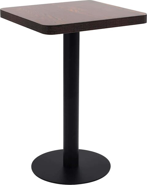 VidaXL Bistro stolek světle hnědý 50 x 50 cm MDF [286426] Barva: světle hnědá a bílá