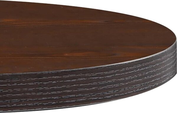 VidaXL Bistro stolek světle hnědý 60 cm MDF [286421] Barva: světle hnědá a černá