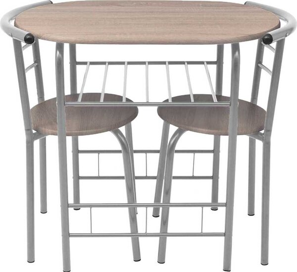 VidaXL Snídaňový barový set MDF [243002] Barva: Černá
