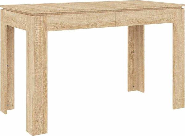 VidaXL Jídelní stůl 120 x 60 x 76 cm dřevotříska [800759] Barva: Bílá